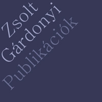 Publikationen Zsolt Gárdonyi